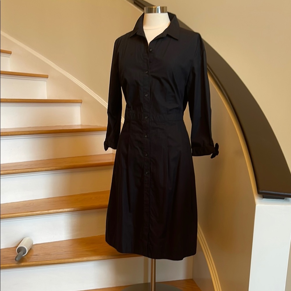 Elegant Black Shirt Dress